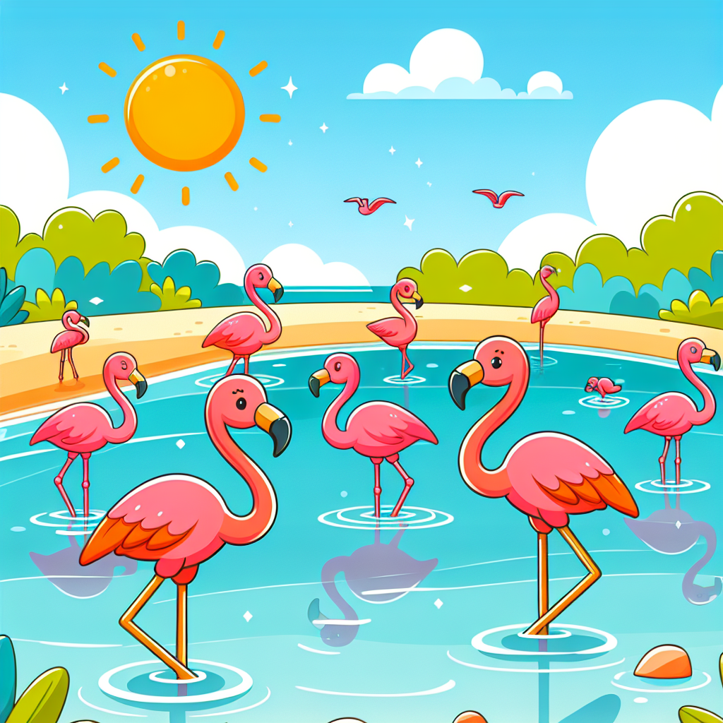 Frolicsome Flamingos Paint By Numbers Kits