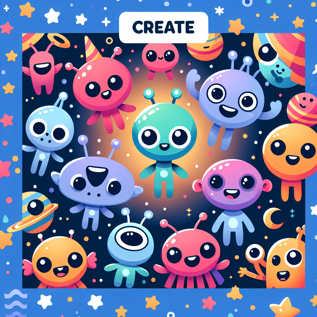 Cosmic Alien Parade Paint By Numbers Kits