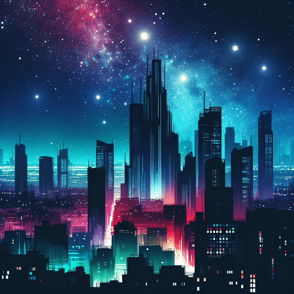 Astonishing City Night Lights Paint By Numbers