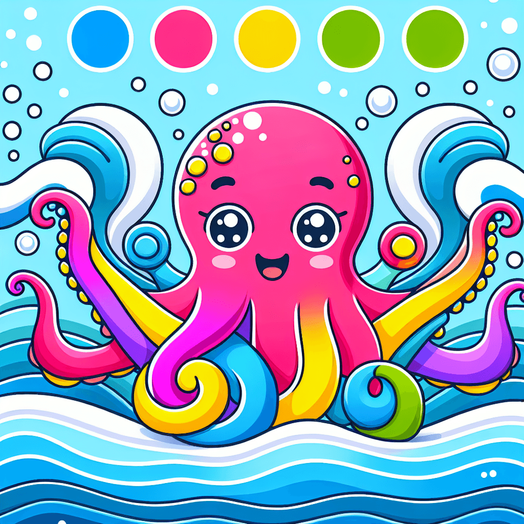 Playful Octopus Paint By Numbers Kits