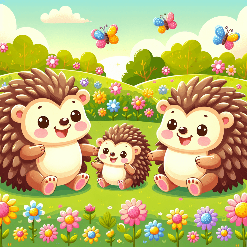 Happy Hedgehog Family Numbered Painting Kits