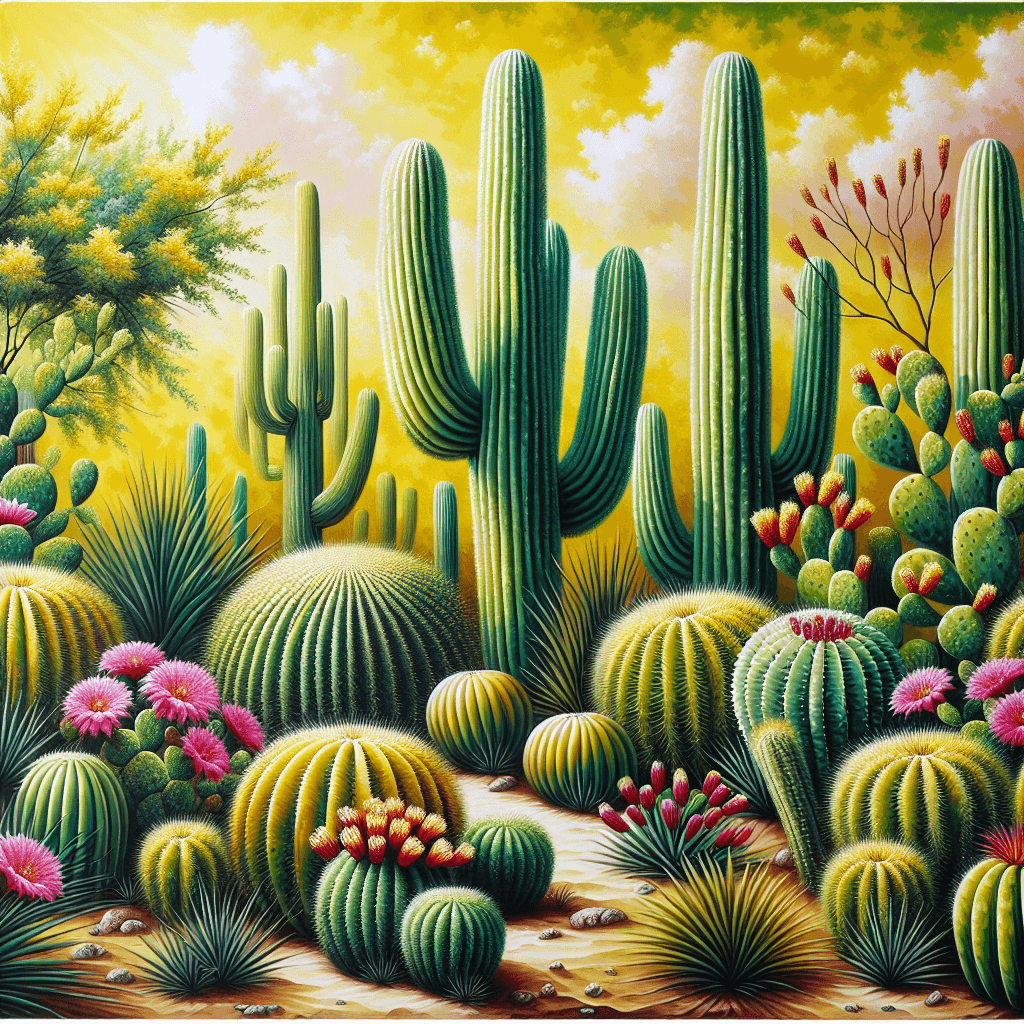 Cactus Paradise Paint By Number