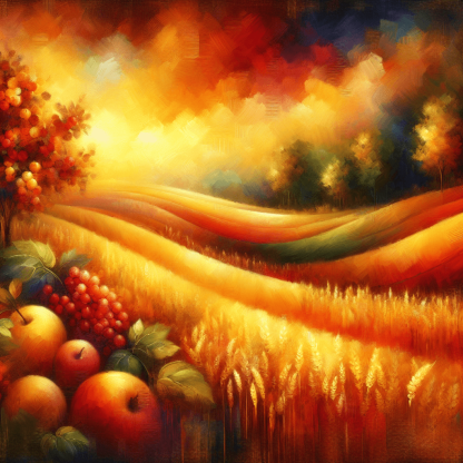 Radiant Harvest Celebration Paint By Numbers Art