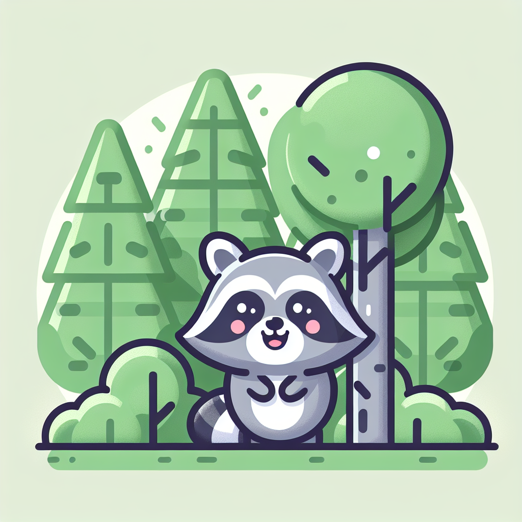 Friendly Raccoon DIY Paint By Numbers
