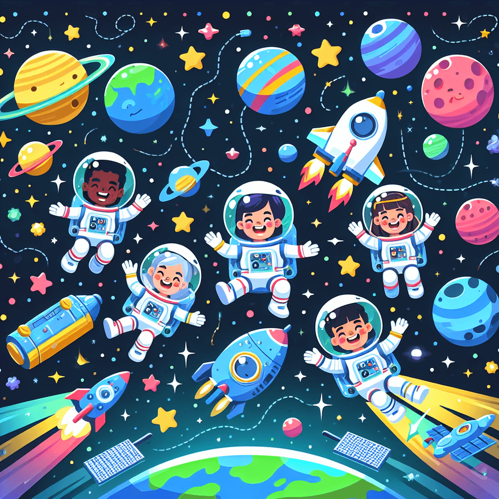 Whimsical Space Station Paint By Numbers