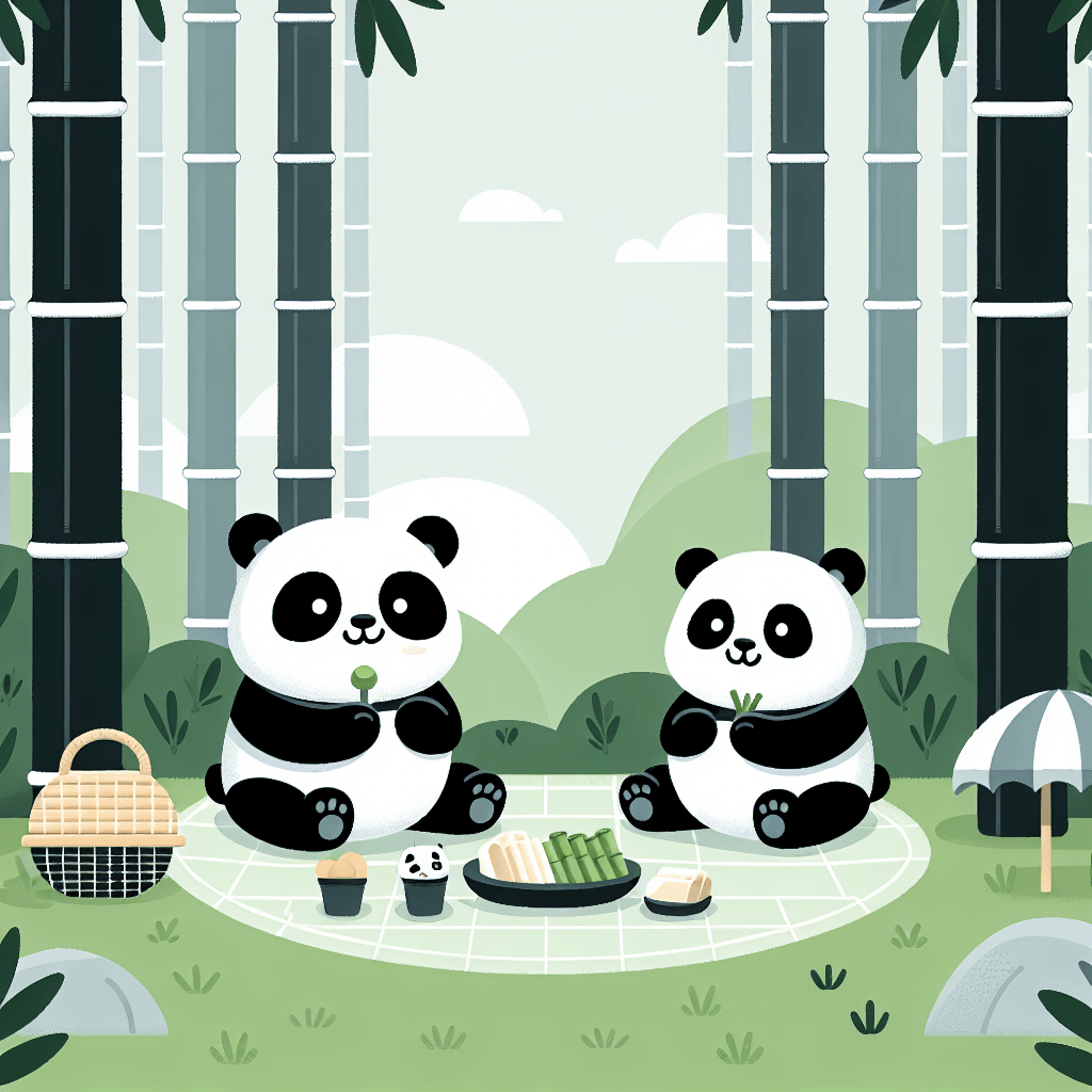 Gentle Panda Picnic Paint By Color