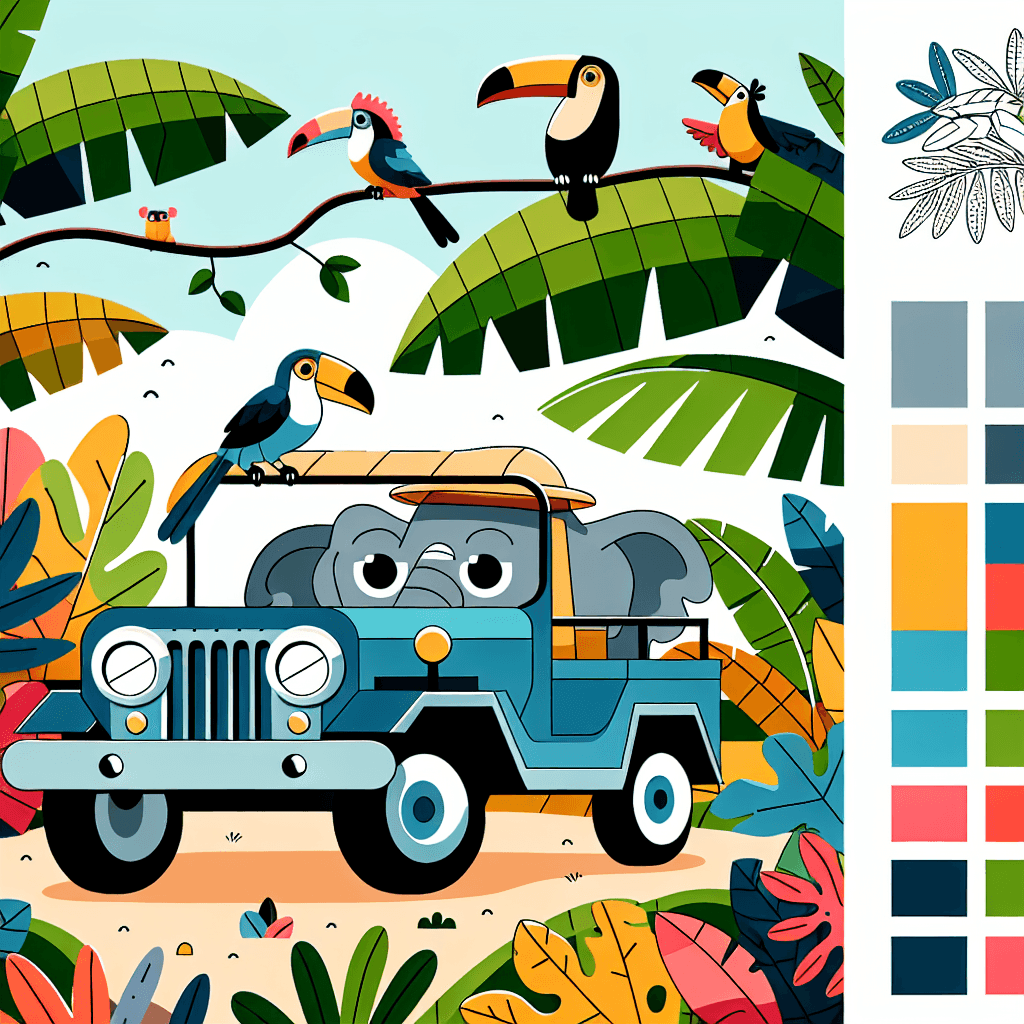 Safari Jungle Adventure Painting Number Kit