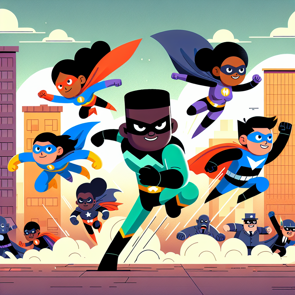 Epic Superhero Battles Paint By Numbers