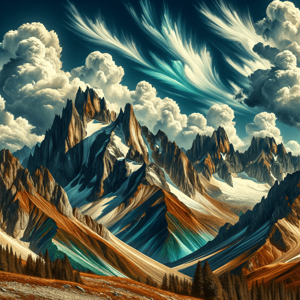 Bold Mountain Peaks Paint By Number