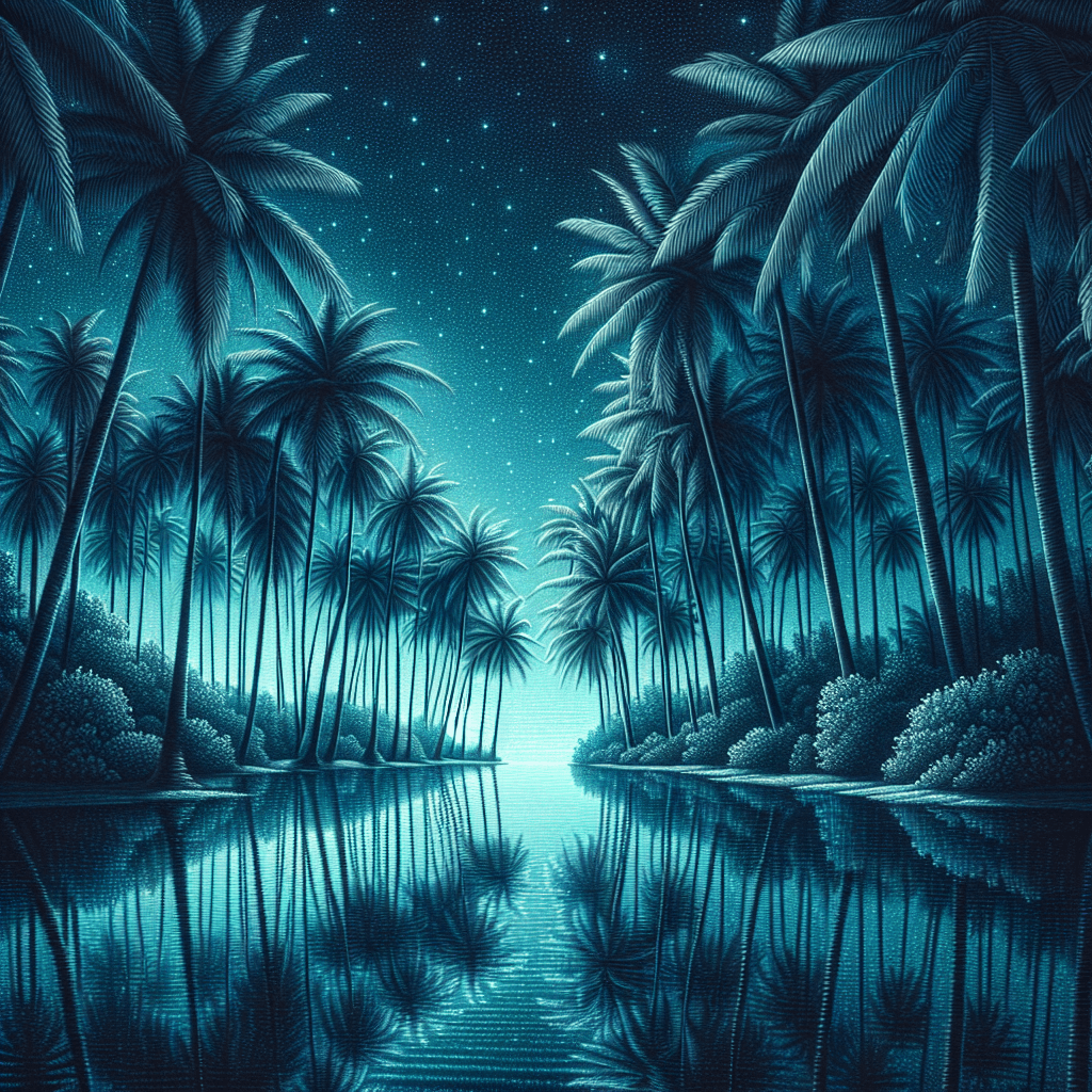 Starlit Oasis Numbered Painting Kits