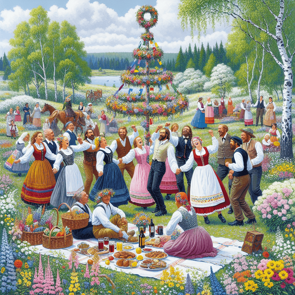 Midsummer Celebration - Stockholm Paint By Number