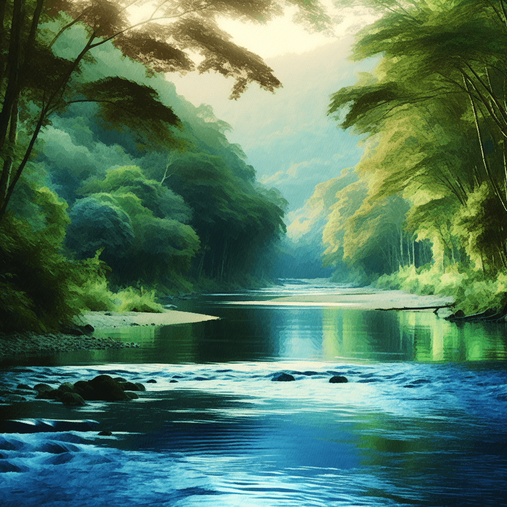 Enchanted River Flow Paint By Color