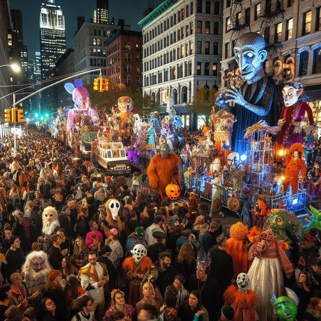 Halloween Parade - New York City Number Painting