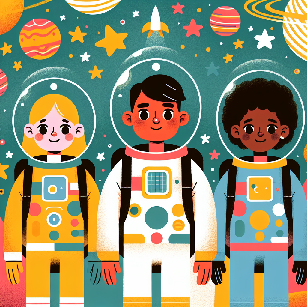 Space Adventure Astronauts Numbered Painting Kits