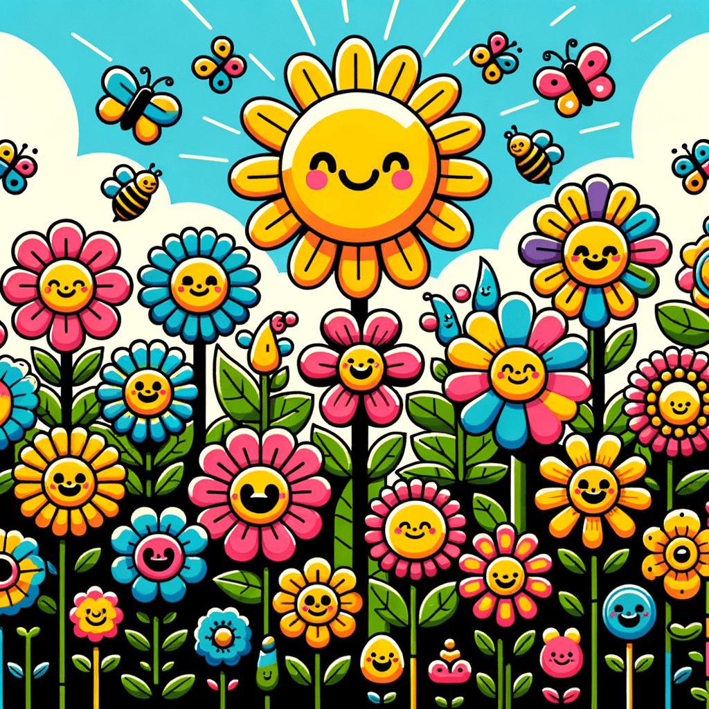 Garden Of Giggles Painting Number Kit