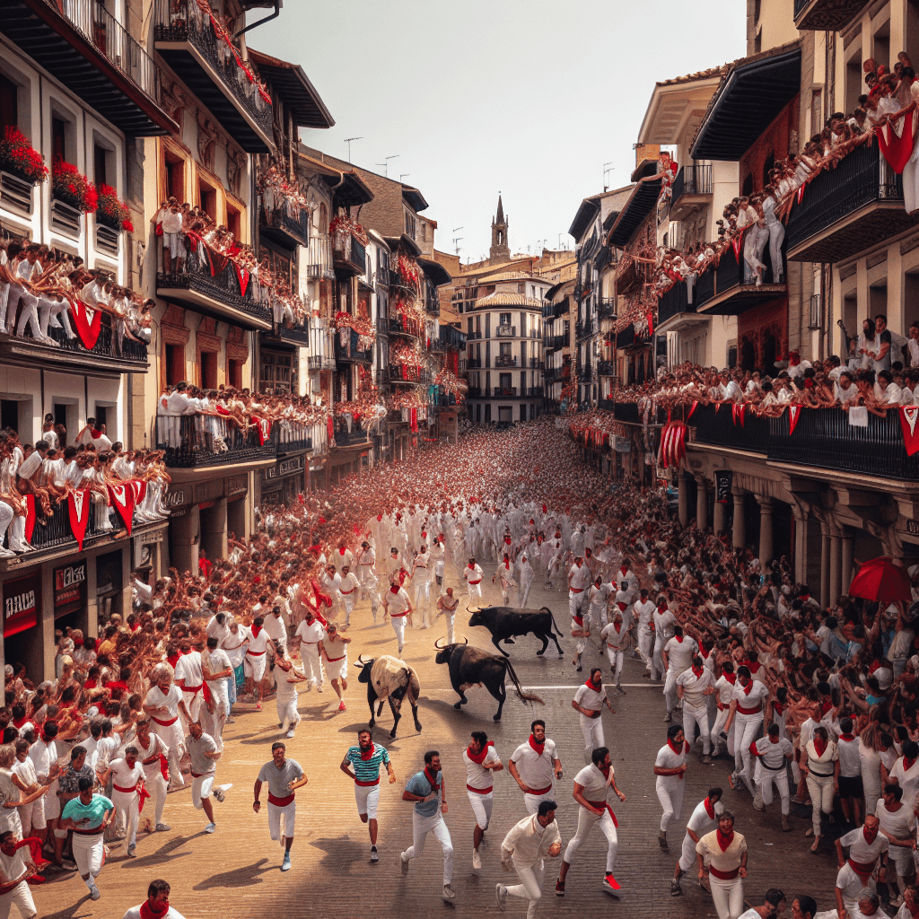 Feast Of San Fermín - Spain Painting By Numbers Kit