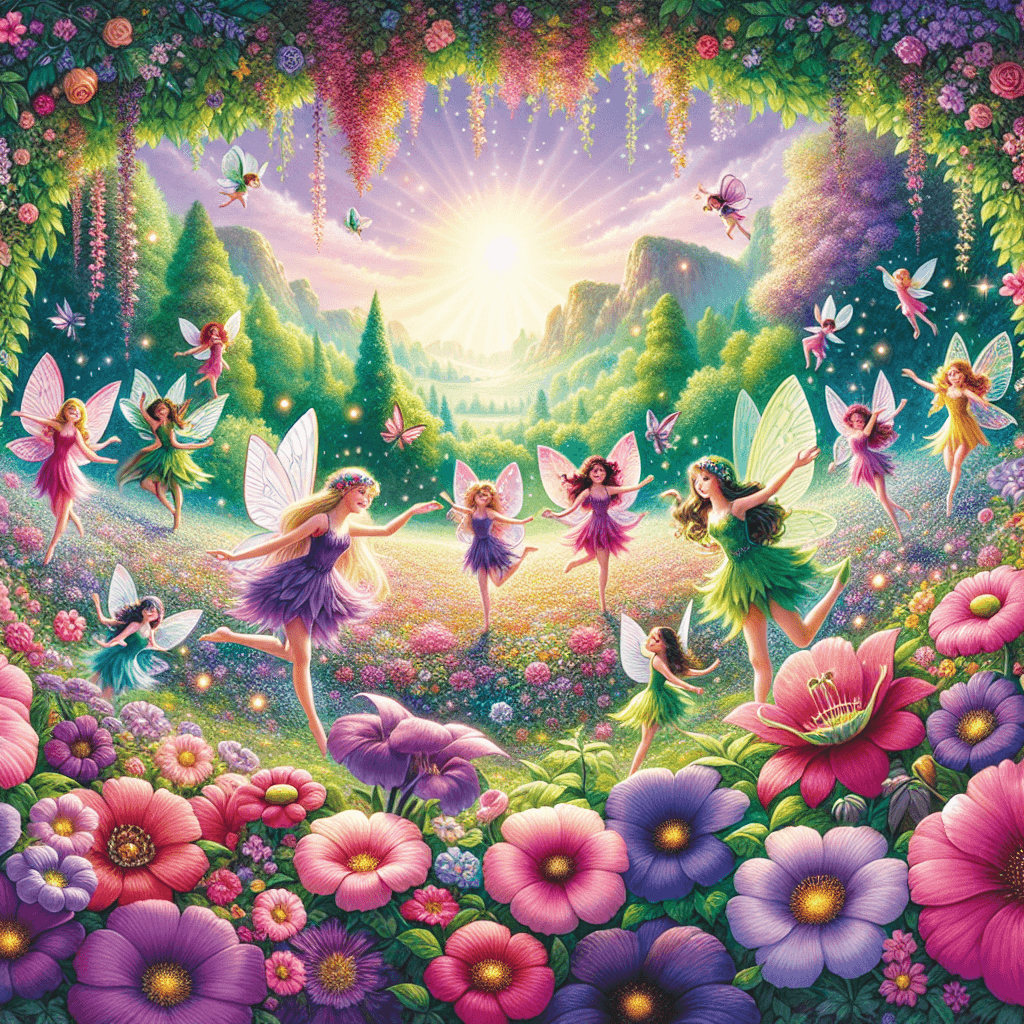 Whimsical Fairy Dance Paint By Numbers