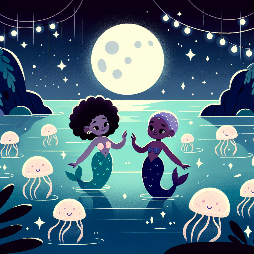 Moonlit Mermaid Dance Paint By Numbers Art