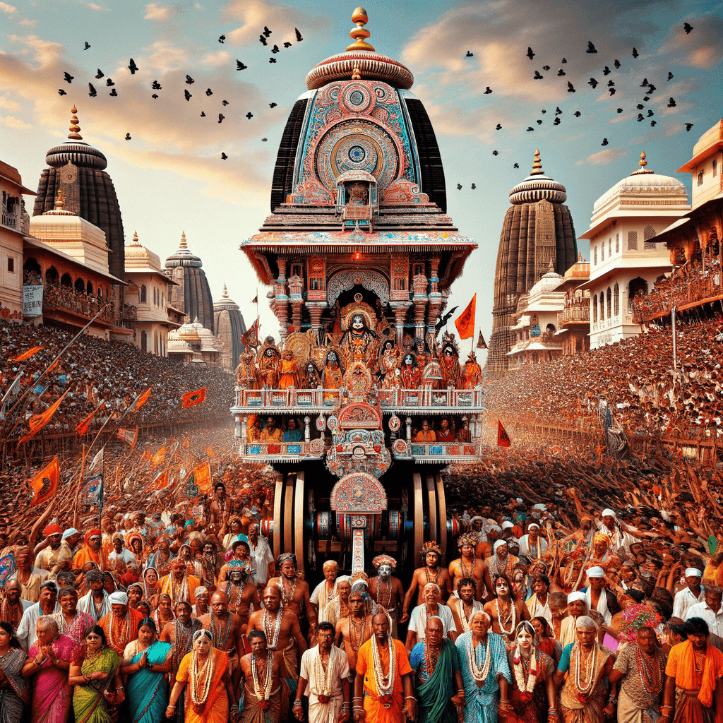 Rath Yatra - India Number Painting