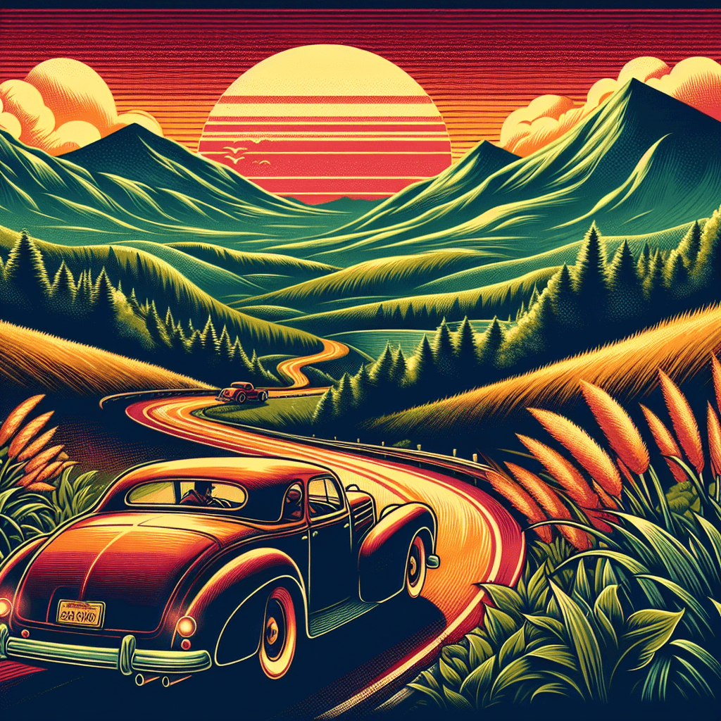 Cinematic Road Trip Memories Painting Number Kit