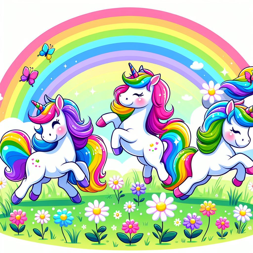 Unicorn's Rainbow Dream Numbered Painting Kits