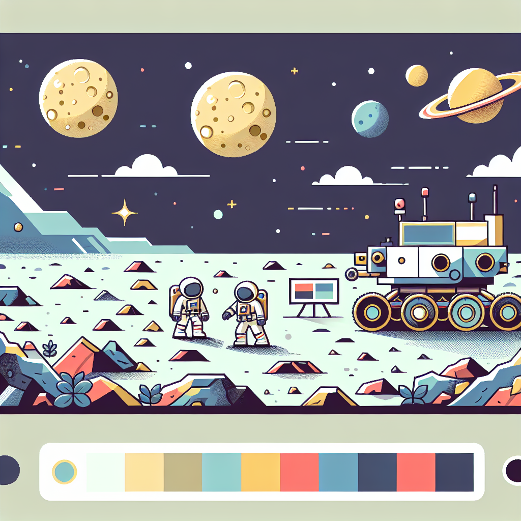 Lunar Rover Adventure Paint By Numbers