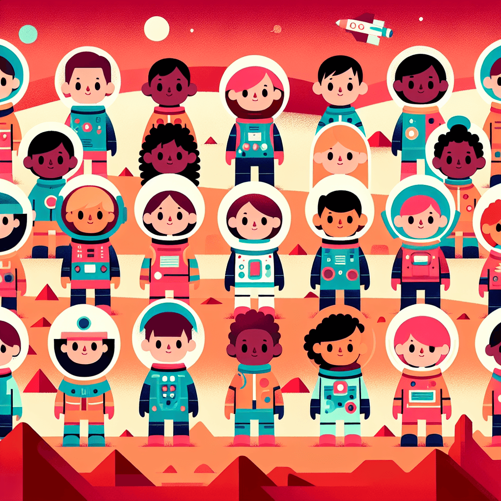 Space Mission To Mars Numbered Painting Kits