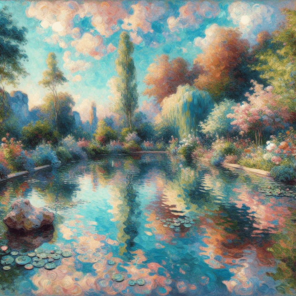 Monet's Water Garden Delight Paint By Numbers Art