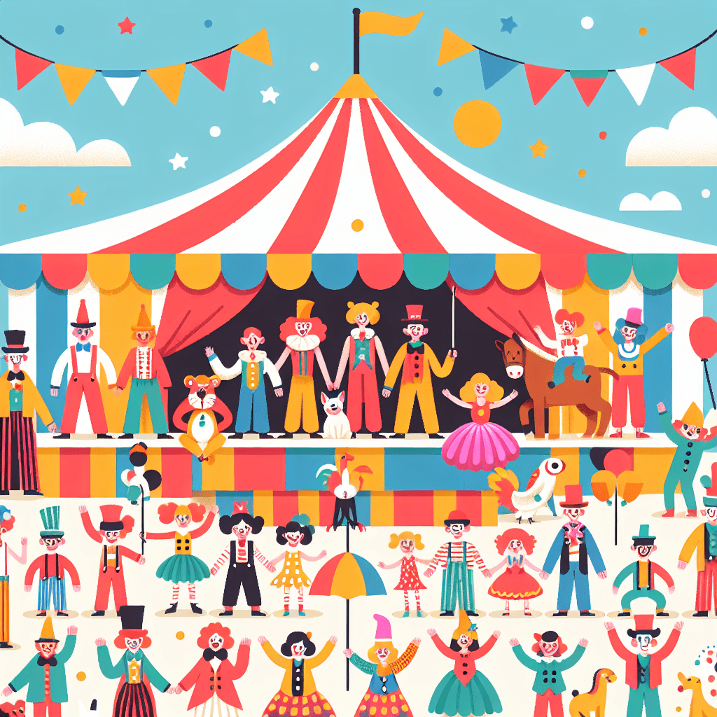 Silly Circus Show Paint By Numbers Kits