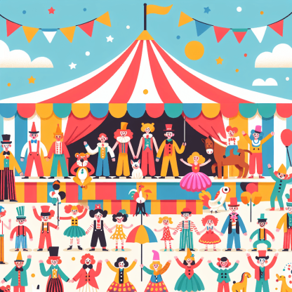 Silly Circus Show Paint By Numbers Kits