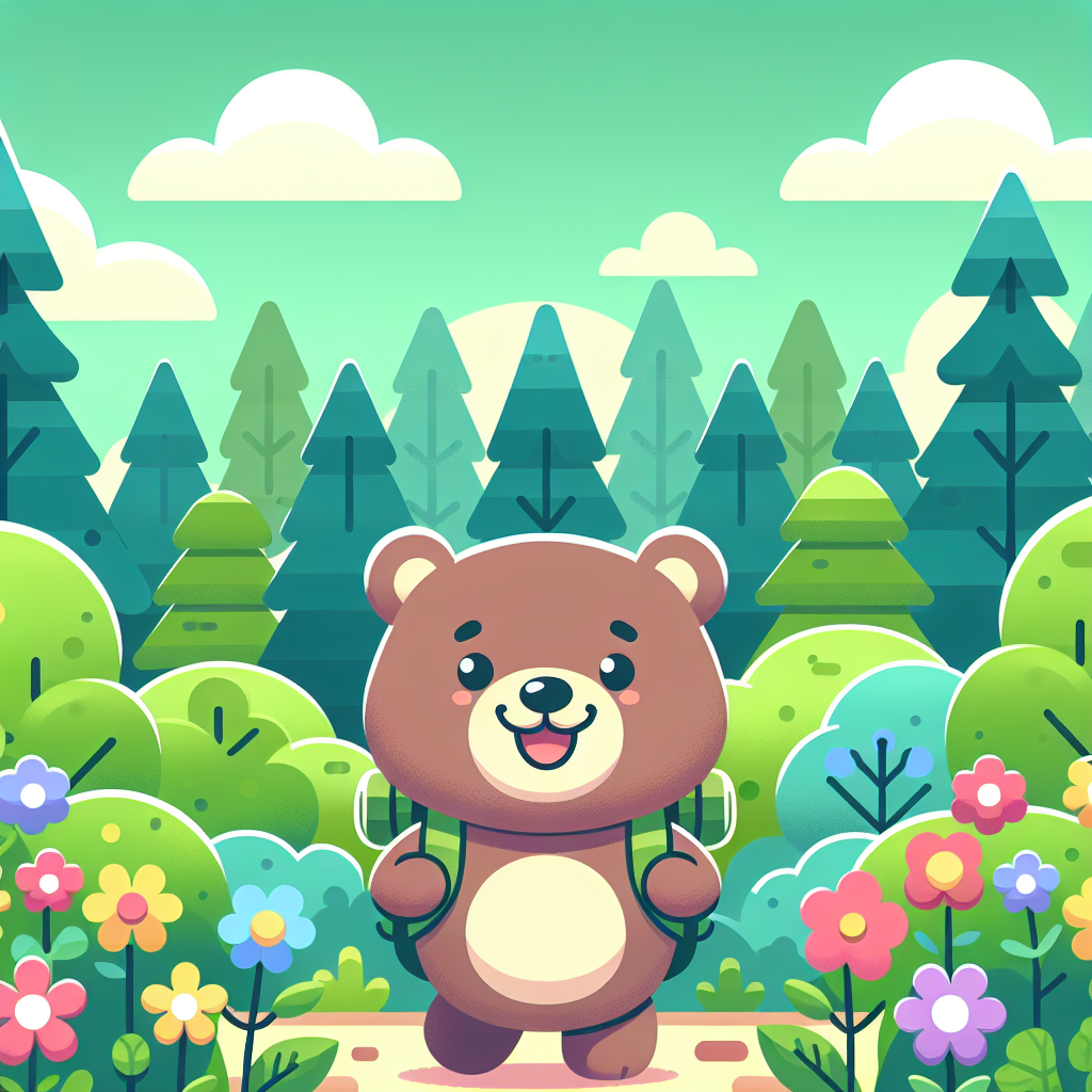 Cheerful Bear Expedition Painting Number Kit