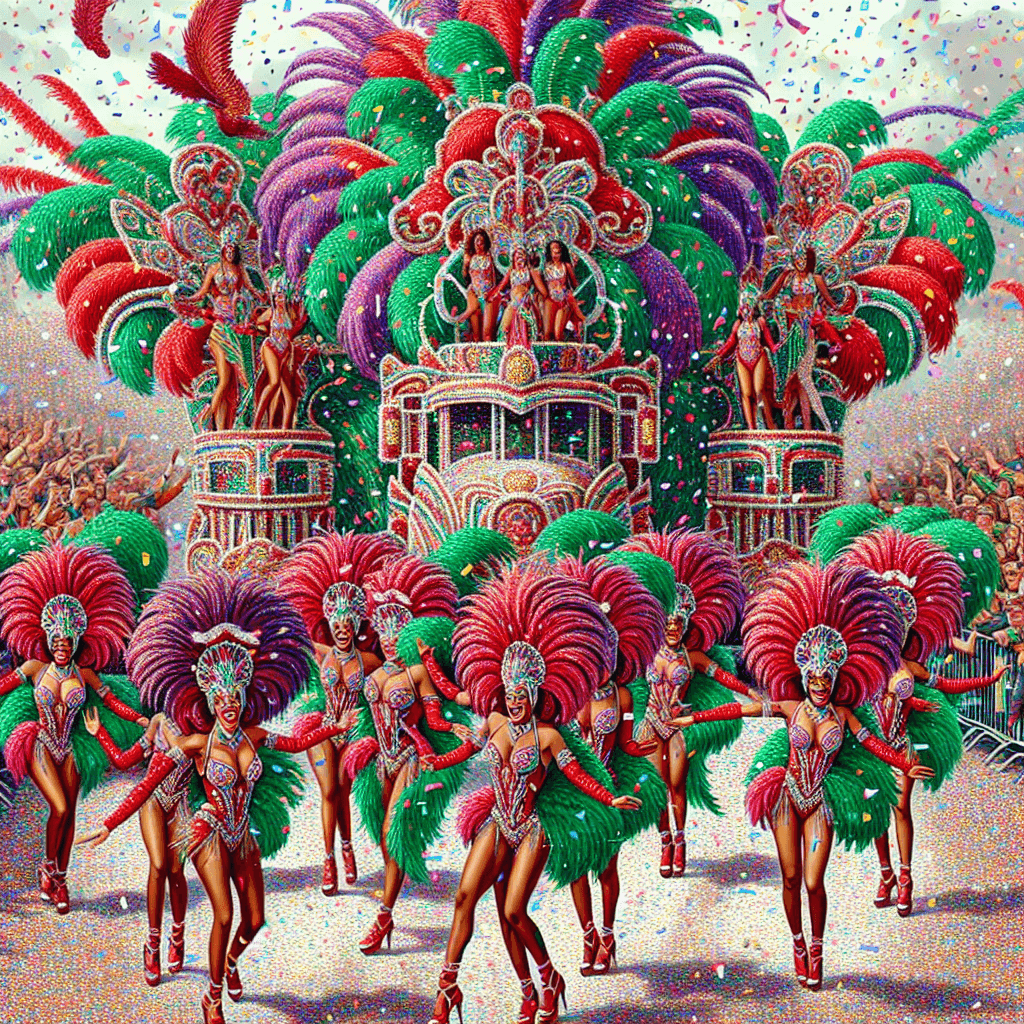 Carnival Of Santa Cruz De Tenerife Number Painting