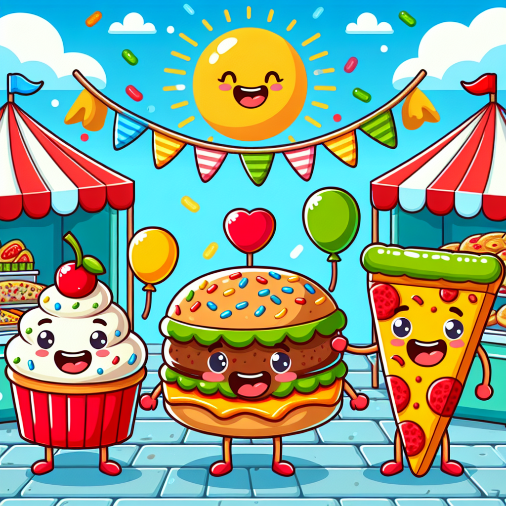 Fantastic Food Festival Numbered Painting Kits