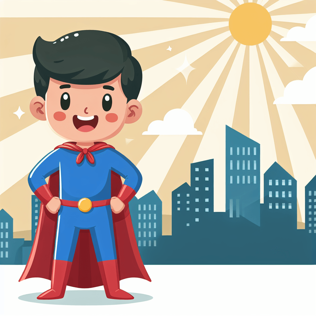 Caring Superhero Paint By Number