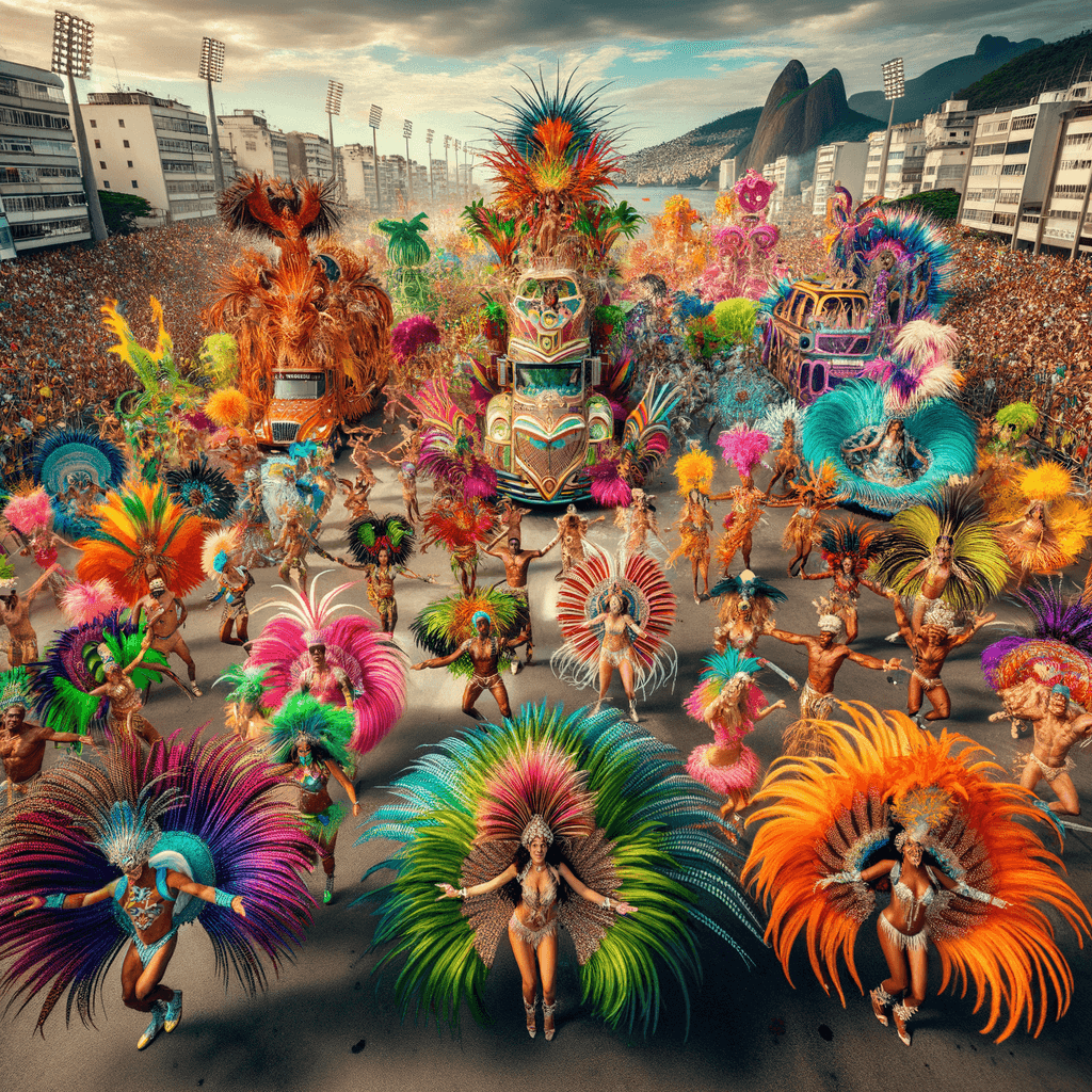 Rio Carnival Number Painting