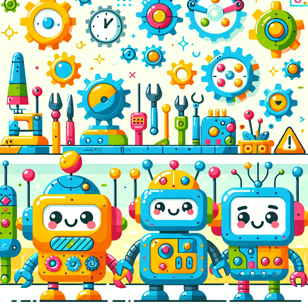 Cheerful Robot Workshop Painting By Numbers Kit
