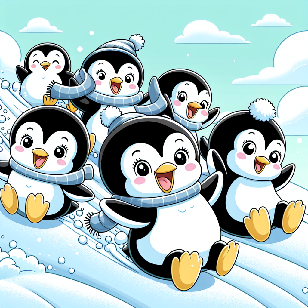 Adventurous Penguin Explorers Paint By Numbers Art