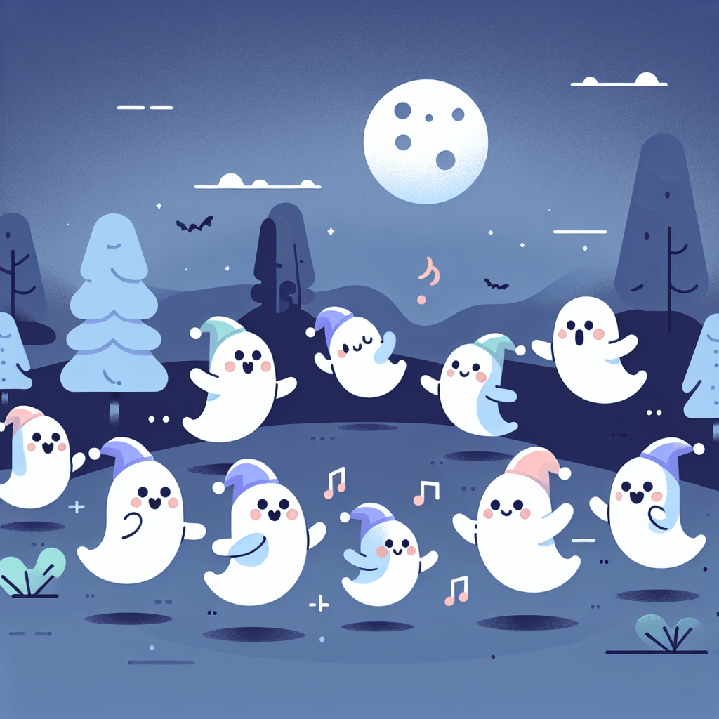 Giggling Ghost Friends DIY Paint By Numbers