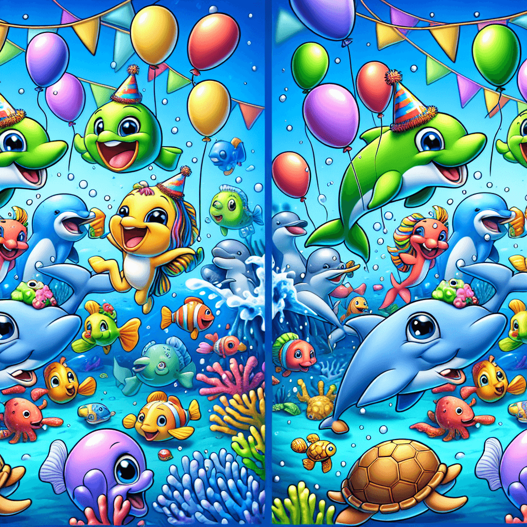 Underwater Party Paint By Color