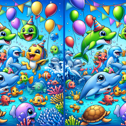 Underwater Party Paint By Color
