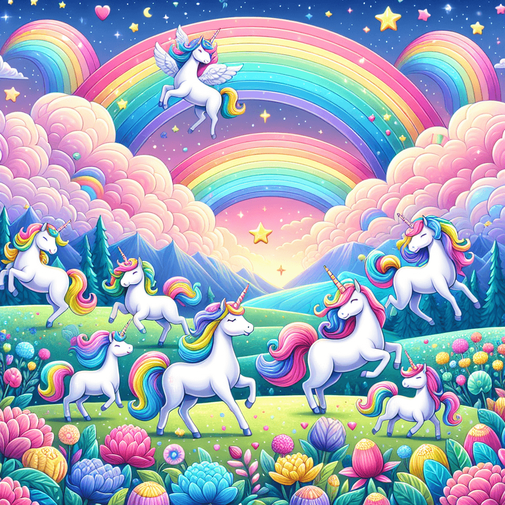 Dreamy Unicorn Fields Painting Number Kit