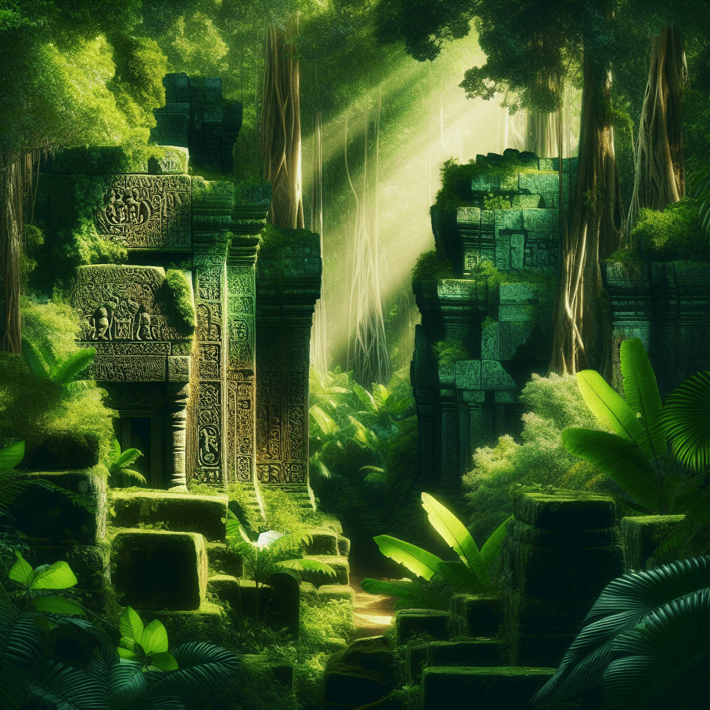 Sculpted Ancient Ruins Paint By Color