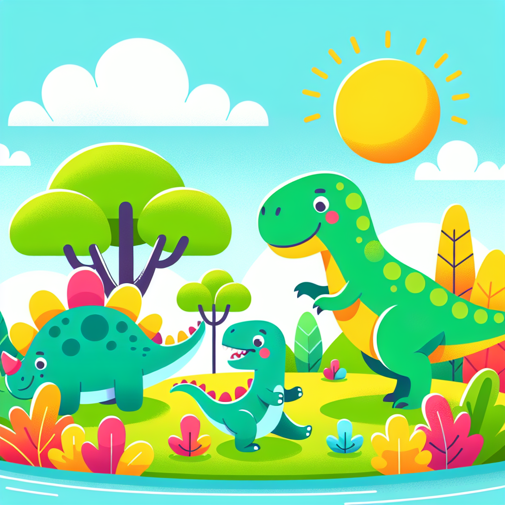 Adventurous Dinosaur Island Paint By Color