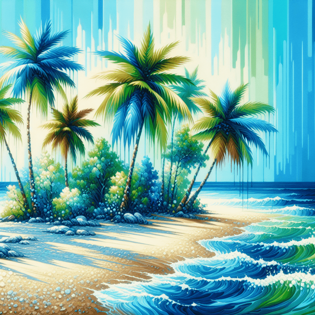 Secluded Island Oasis Paint By Numbers Kits