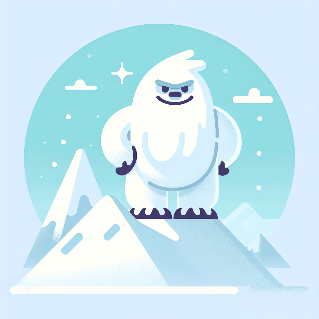 Majestic Mountain Yeti Numbered Painting Kits