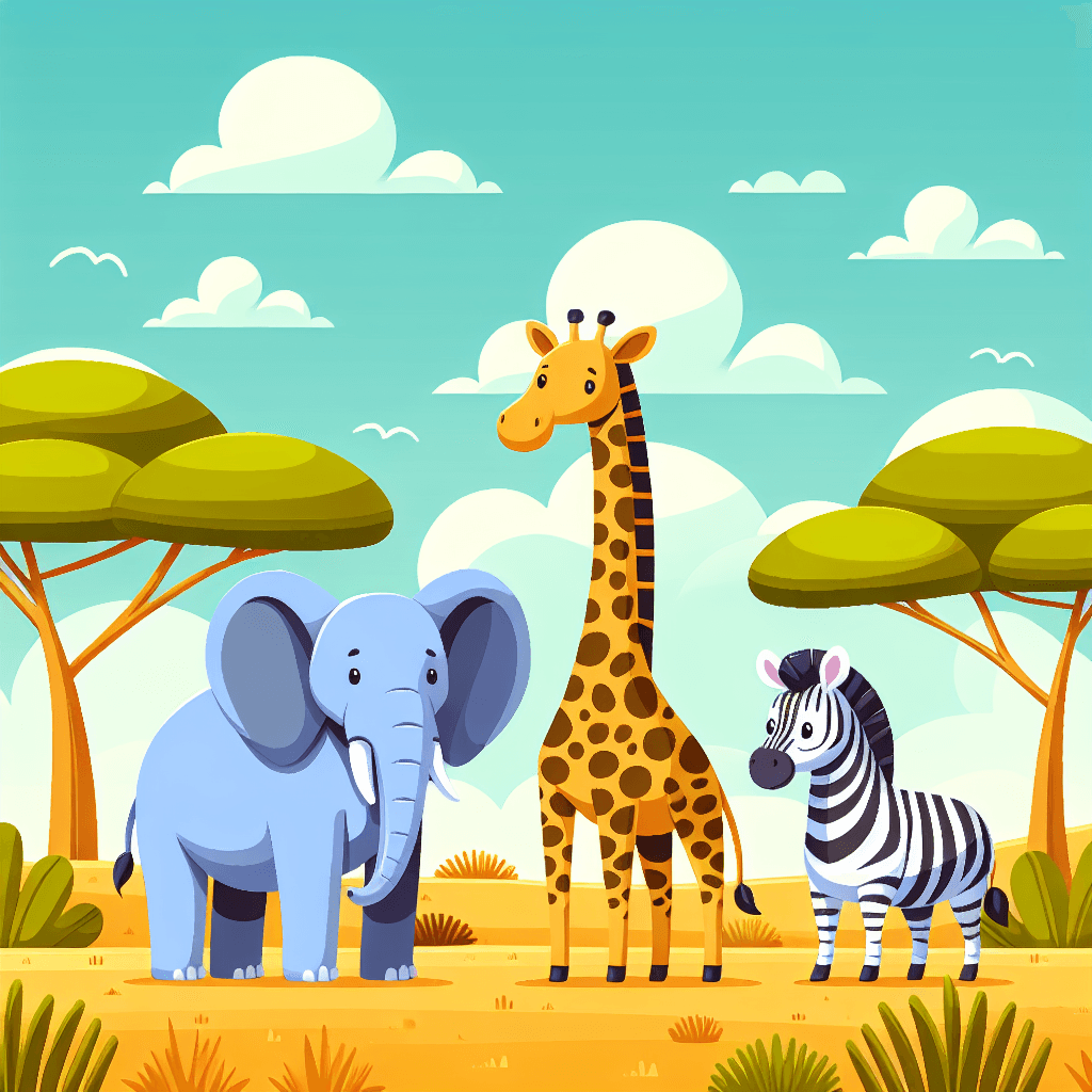 Savanna Animal Adventure Numbered Painting Kits