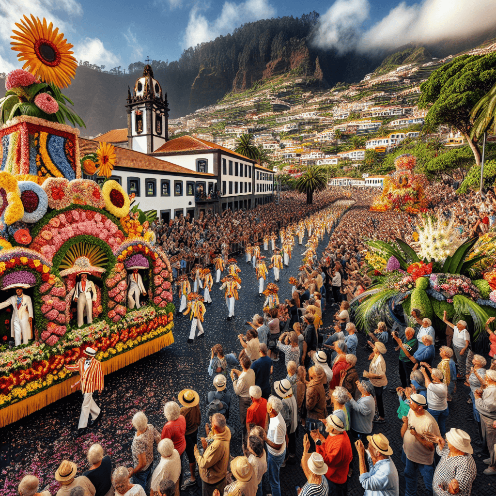 Madeira Flower Festival - Funchal DIY Paint By Numbers