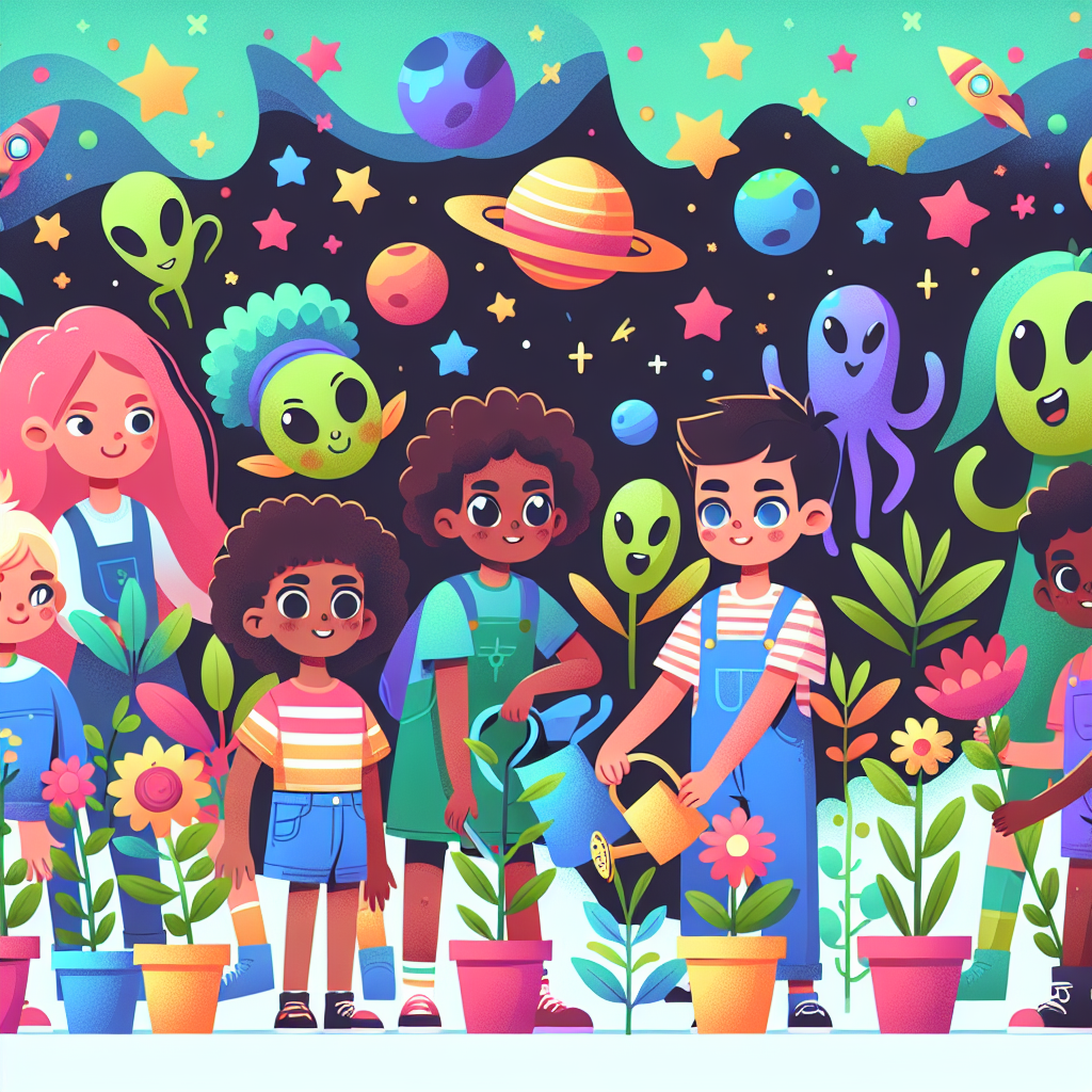Intergalactic Gardening Gala Number Painting