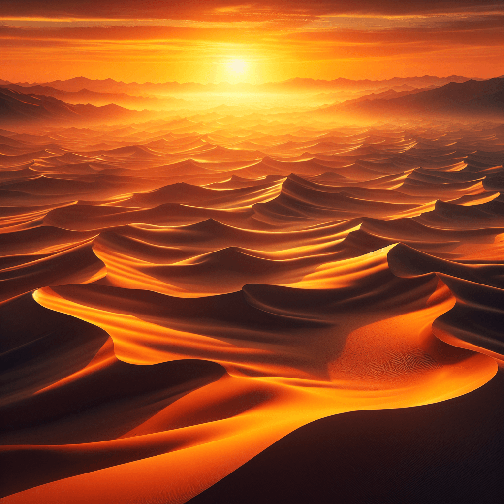 Vibrant Desert Sunrise Painting Number Kit