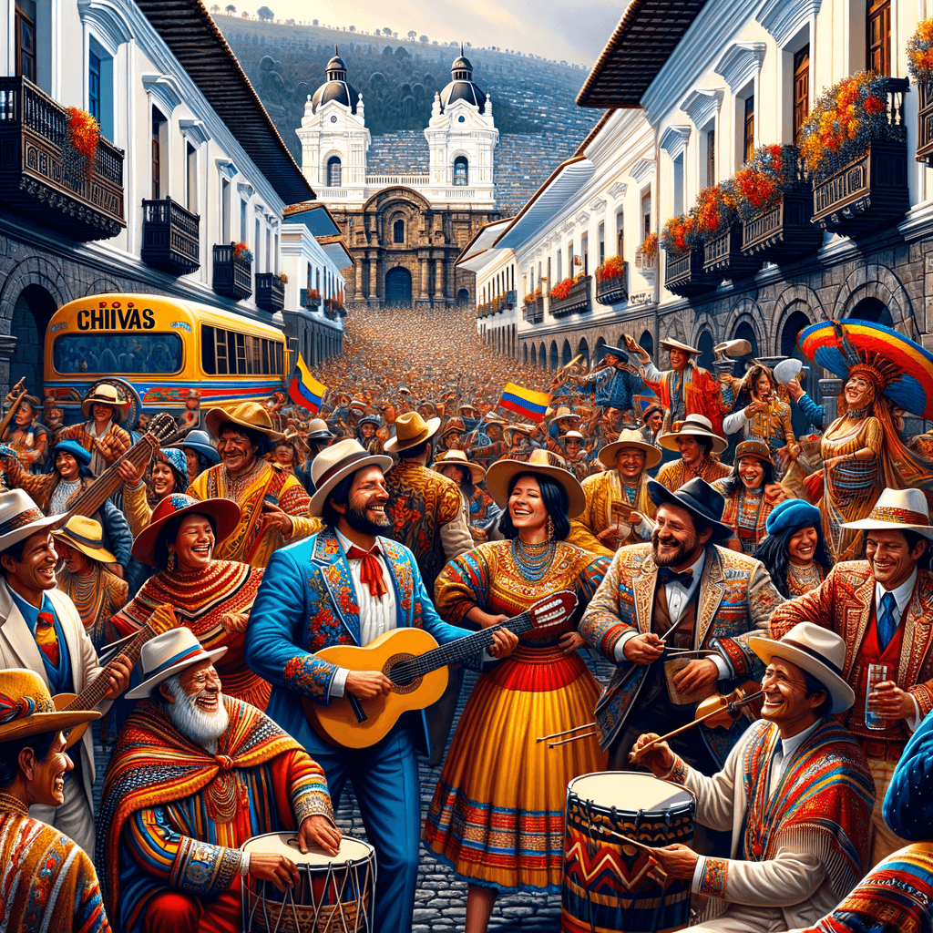 Fiestas De Quito - Ecuador DIY Paint By Numbers